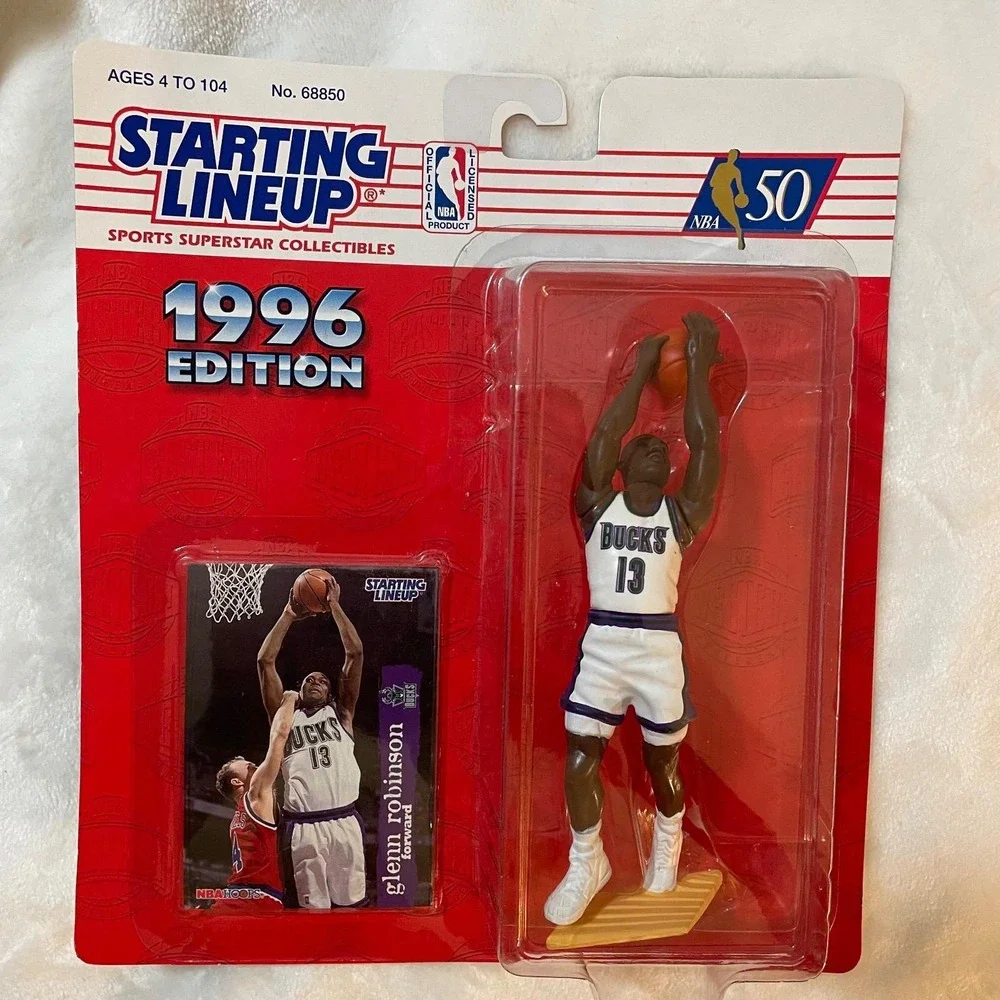 Vtg Starting Lineup 1996 Glenn Robinson Milwaukee Bucks Doll MOC Kenner‎ Sealed